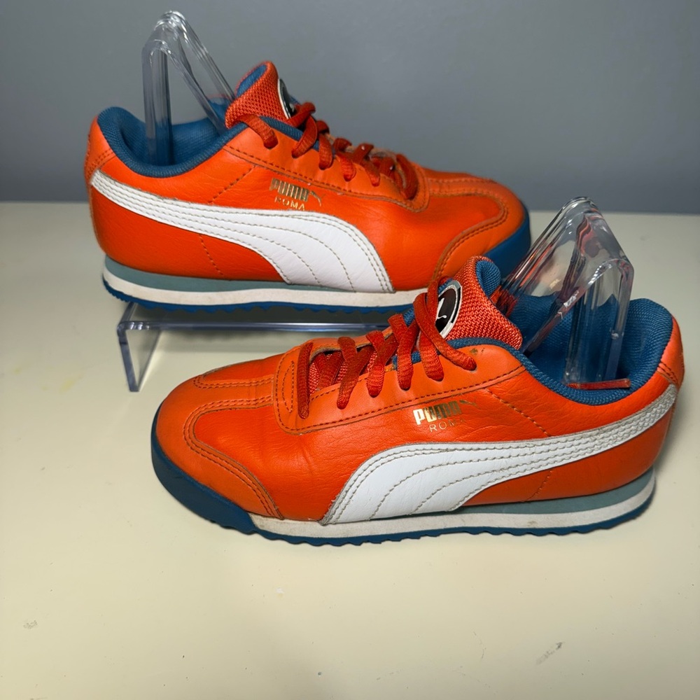 Puma Kids' Vibrant Orange and Blue Sneakers Kid size 13C